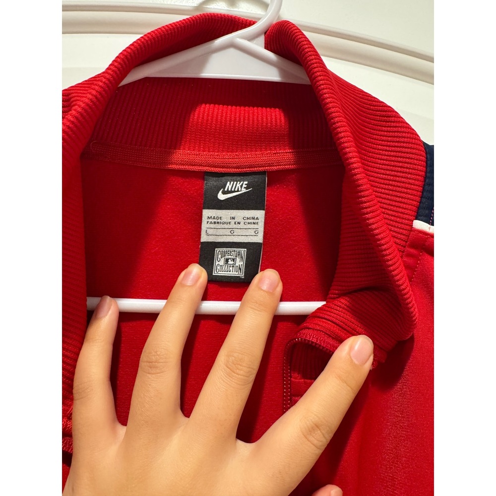 Nike Los Angeles Angels Baseball Track Jacket Red Navy White Men's Large MLB - Picture 3 of 5